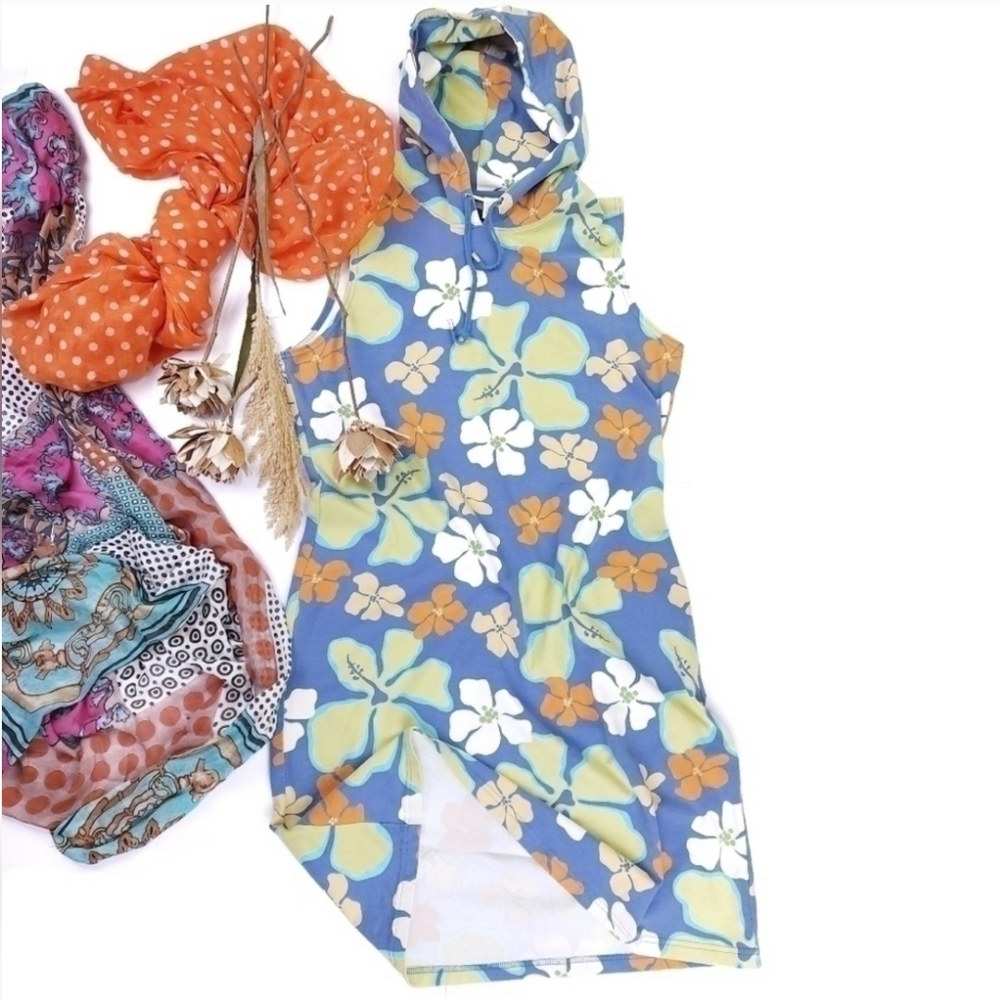 Liz Claiborne Hooded Floral Dress Size XL